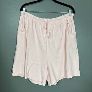 Carolina Colours Vintage 90's Pink Elastic Waist Shorts - 18/20 Womens Plus Size